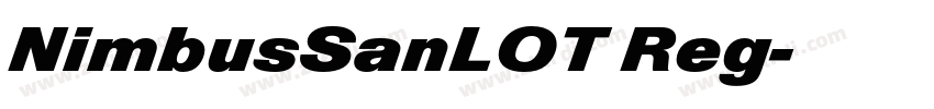 NimbusSanLOT Reg字体转换